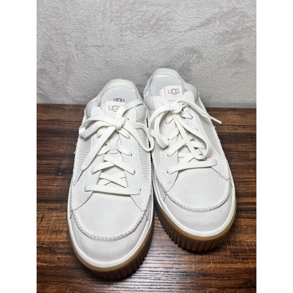 UGG Ez Duzzit Mule Suede Sneakers Women’s 12 Suede Platform White Preppy - Picture 4 of 10